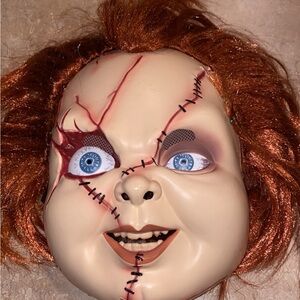 Stitched Horror Doll Mask for Kids